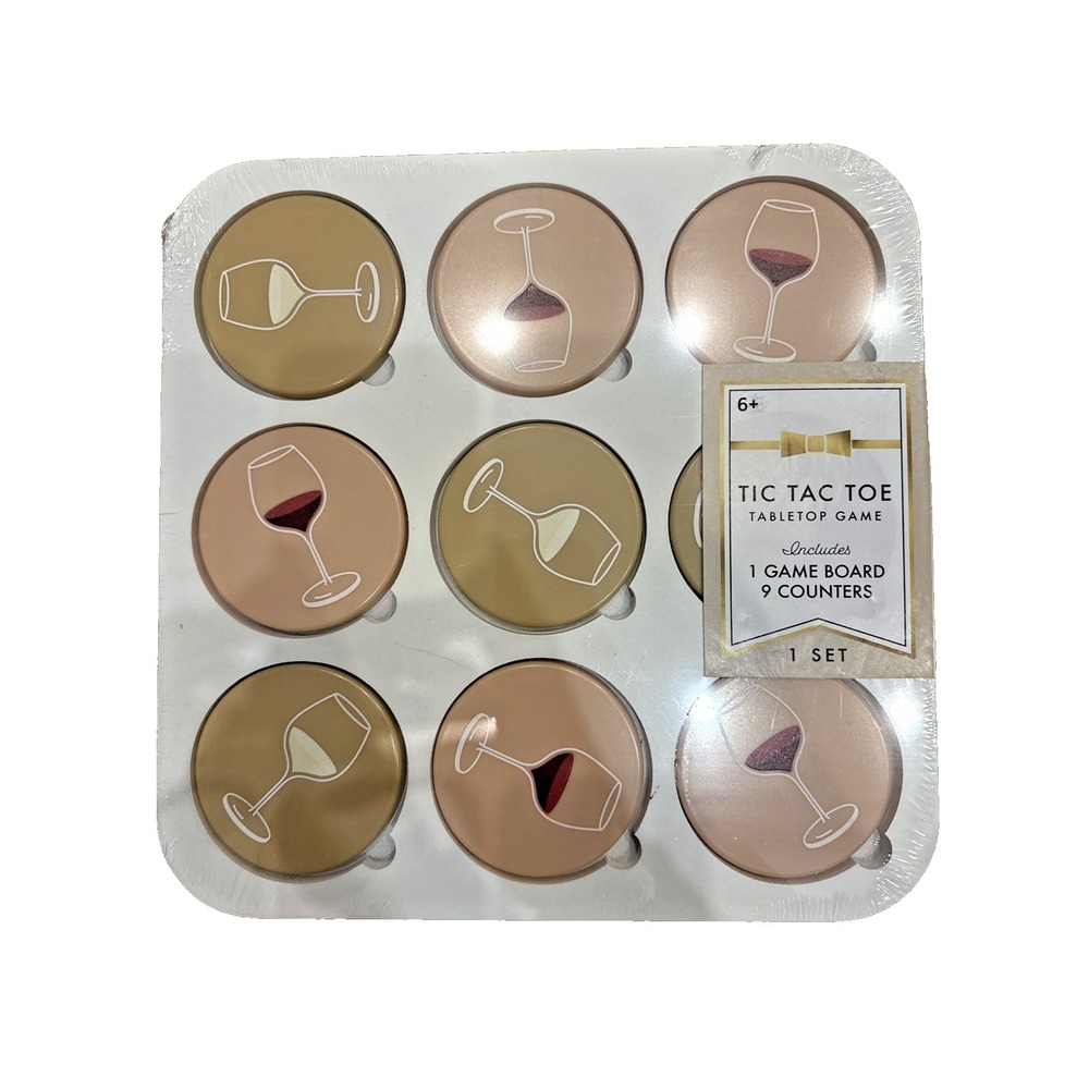 Wine Glasses Tic Tac Toe Tabletop Game Wedding Bridal Shower